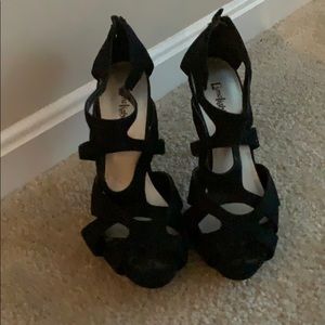Black Strappy Heels